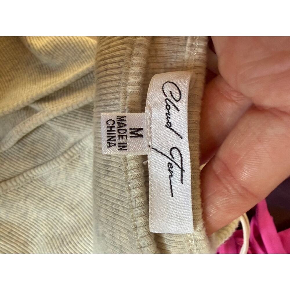 Cloud Ten Ribbed Light Gray Tank - Picture 2 of 6